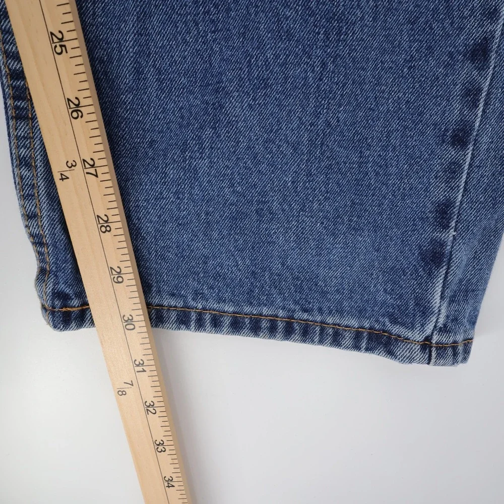 Levi's 505 Regular Fit Jeans Blue 100% Cotton Denim Mens 42x30